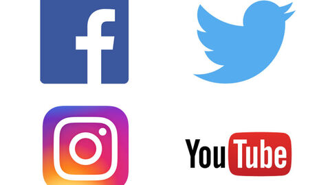 4 Logos von Sozialen Medien