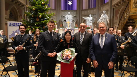Gruppenfoto Landespolizeiorchester Hessen