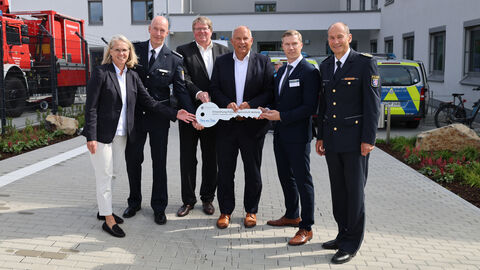 Einweihung der neuen Polizeiliegenschaft Alsfeld mit symbolischer Schlüsselübergabe