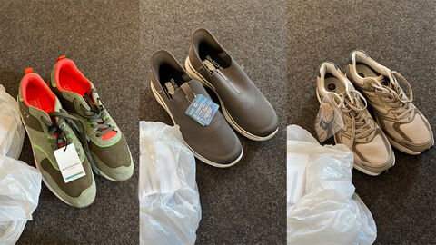 Foto der sichergestellten Schuhe