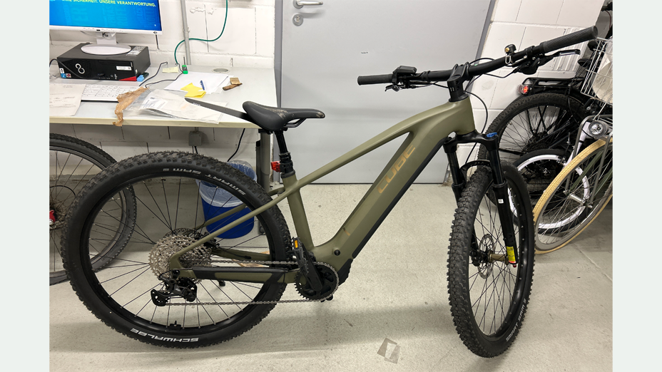 Sichergestelltes Cube E-Mountainbike