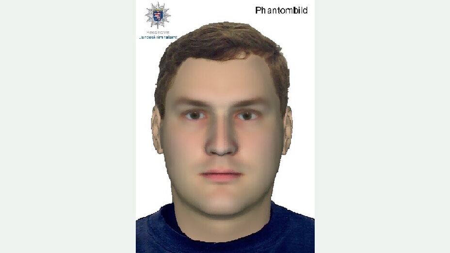 Phantombild einer mänlichen Person