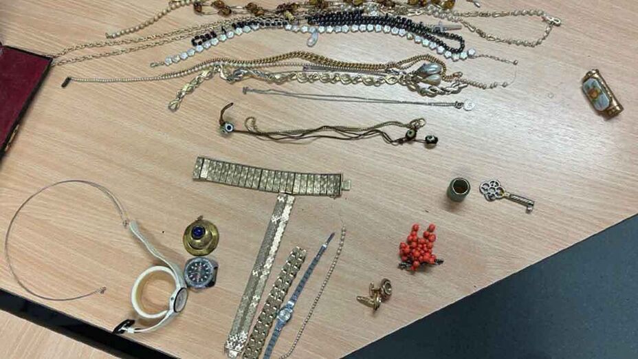 Sichergestellter Schmuck 
