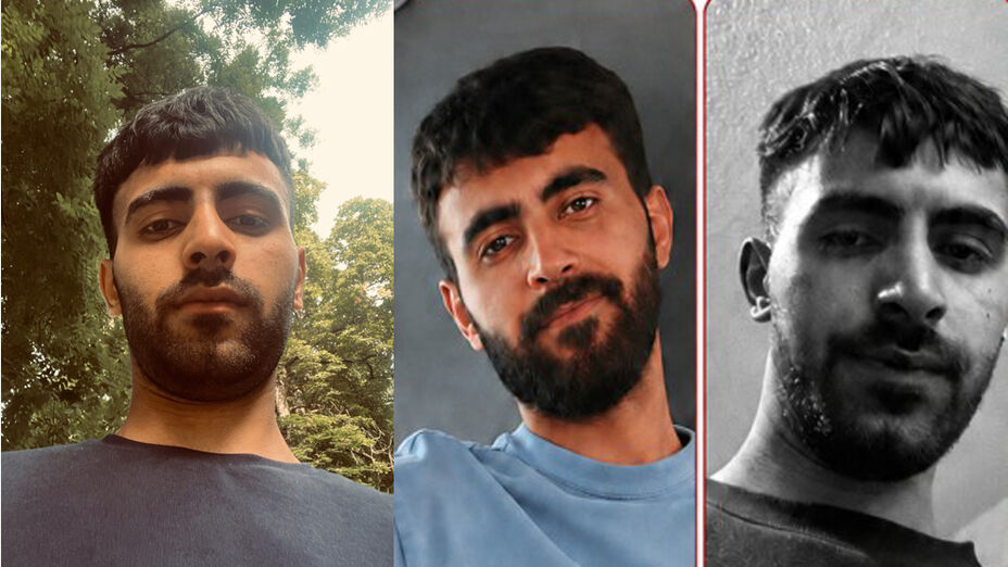 Collage des Vermissten 23-jährigen Delil A. aus Gießen 